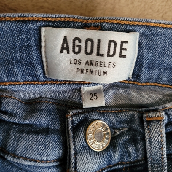 Agolde Sophie Crop fray hem jeans size 25 - Picture 10 of 12